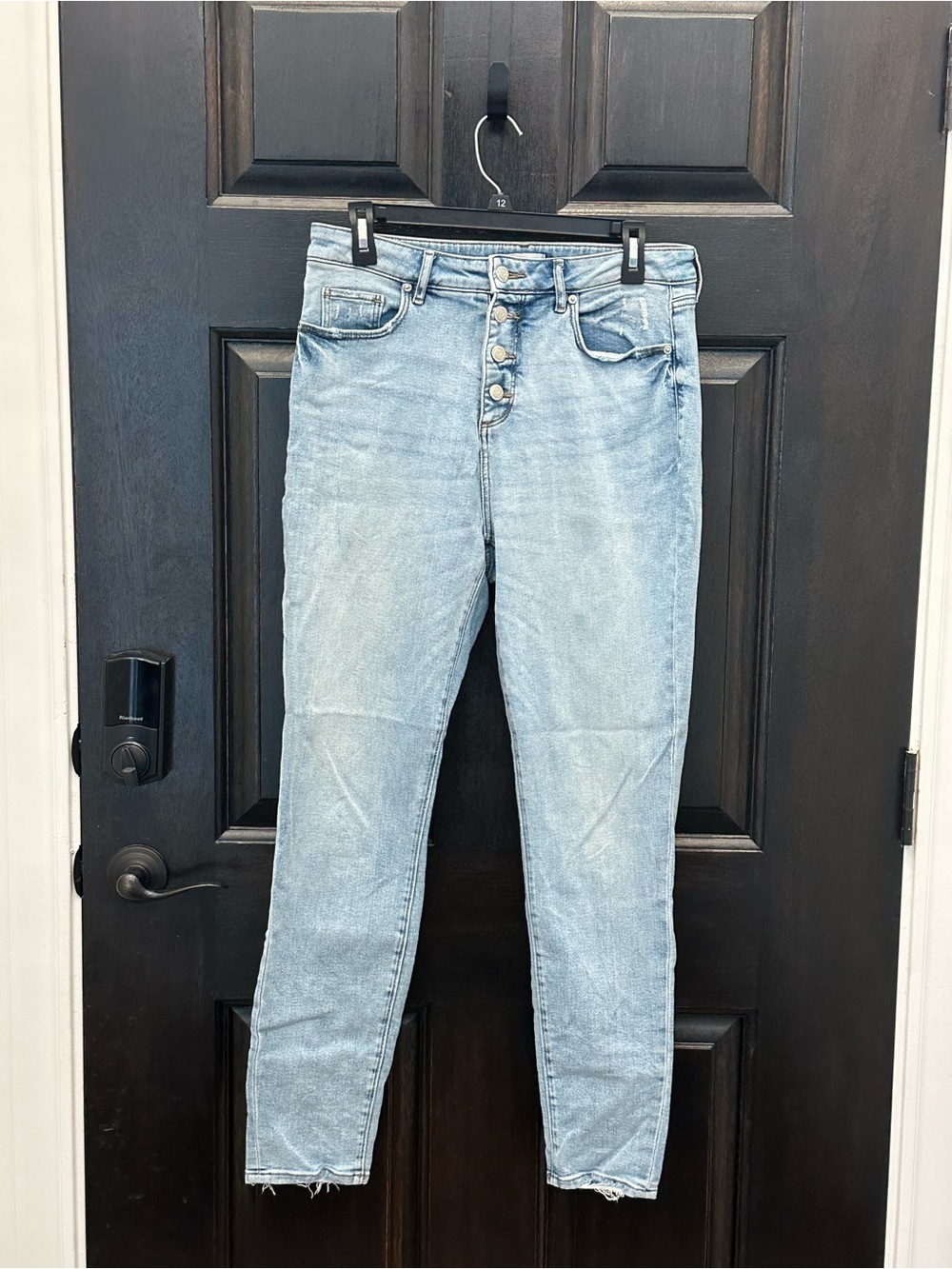 LOFT Curvy High-Rise Button-Fly Skinny Women’s Jeans Size 30